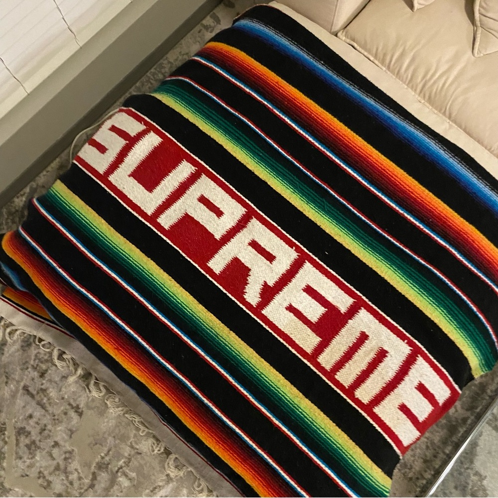 Supreme Multicolor Striped Blanket